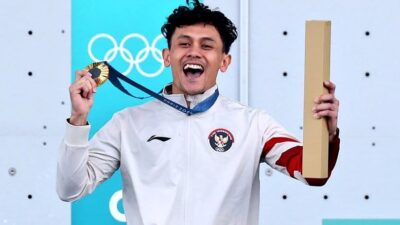 Veddriq Leonardo Dapatkan Medali Emas untuk Indonesia di Olimpiade Paris