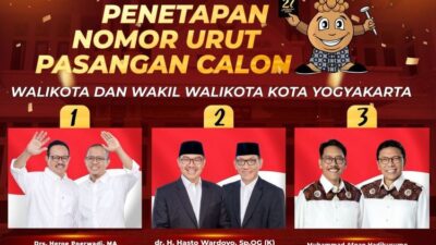 Paslon Walkot-Wawalkot Jogja. (Instagram @kpudiy)