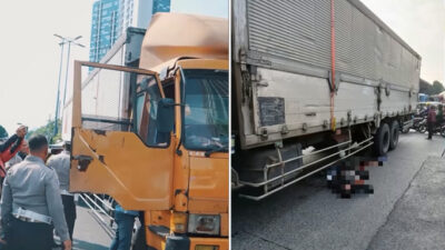 Polisi Tes Urine Sopir Truk Penyebab Kecelakaan di Slipi