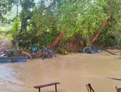 Operasi Gabungan di Sanggau: 15 Set Mesin PETI di Riam Sembilo Berhasil Ditertibkan